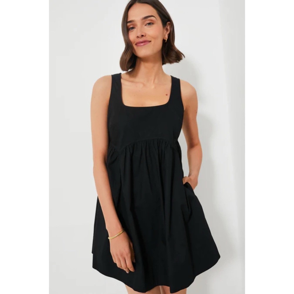 NWT Pomander Place Tuckernuck Sleeveless Porto Dress in Black - Picture 2 of 10